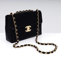 Chanel Classic Black Quilted Velvet Flap Bag - Sold for $5,120 on 05-17-2026 (Lot 640).jpg